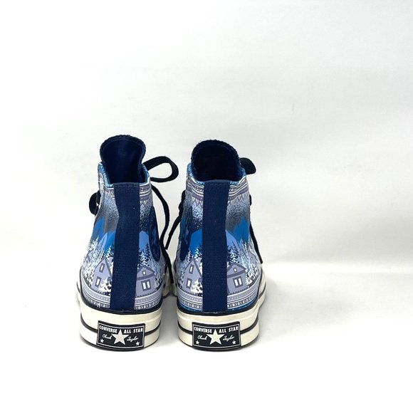 💖MEGA SALE💖Converse Chuck 70 Holiday Midnight Navy Egret Black Women  172135C - Picture 6 of 11